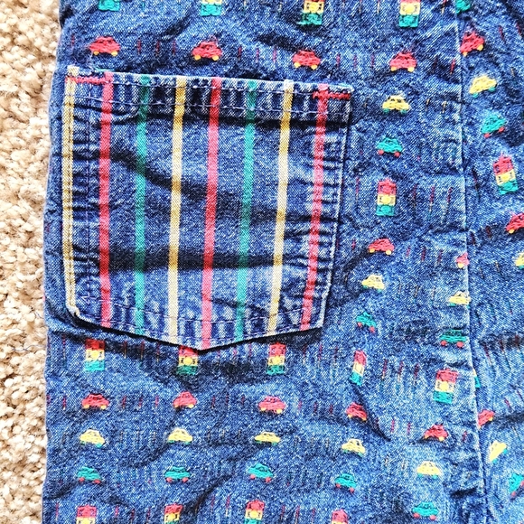 VTG Oshkosh B'Gosh Traffic Lights/Cars Overalls. Size 24 months Made in the USA - Picture 8 of 9